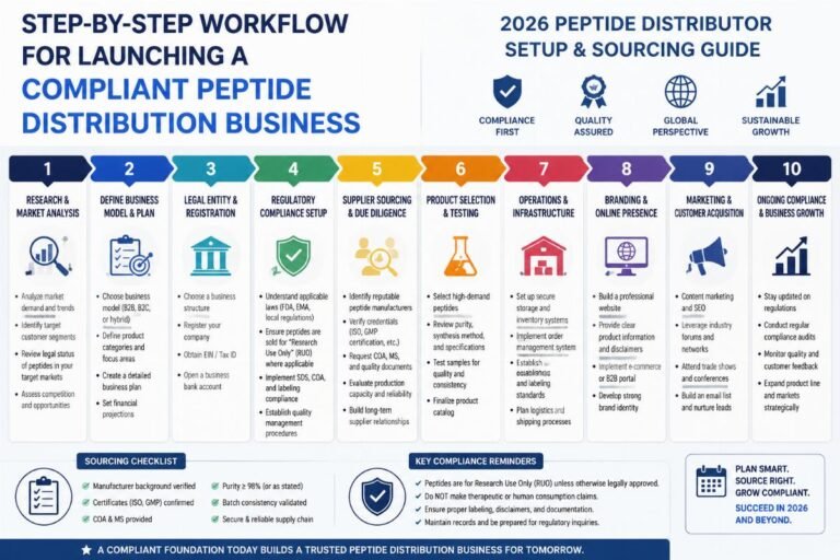 How to Source Reliable Peptide Suppliers from China for 2026 Compliant Distribution