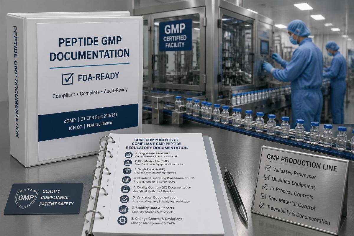 3 Non-Negotiable Checks for Compliant FDA-Ready GMP Peptide Documentation from China