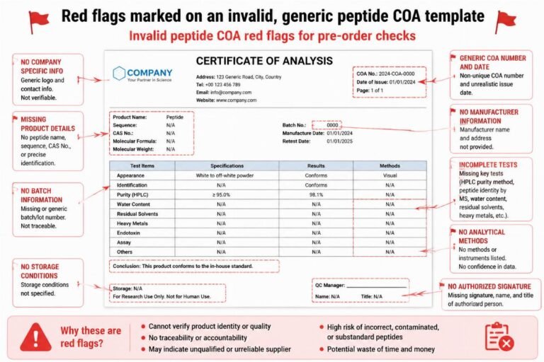 How to Verify Peptide COA & HPLC from Chinese Manufacturers Before Ordering