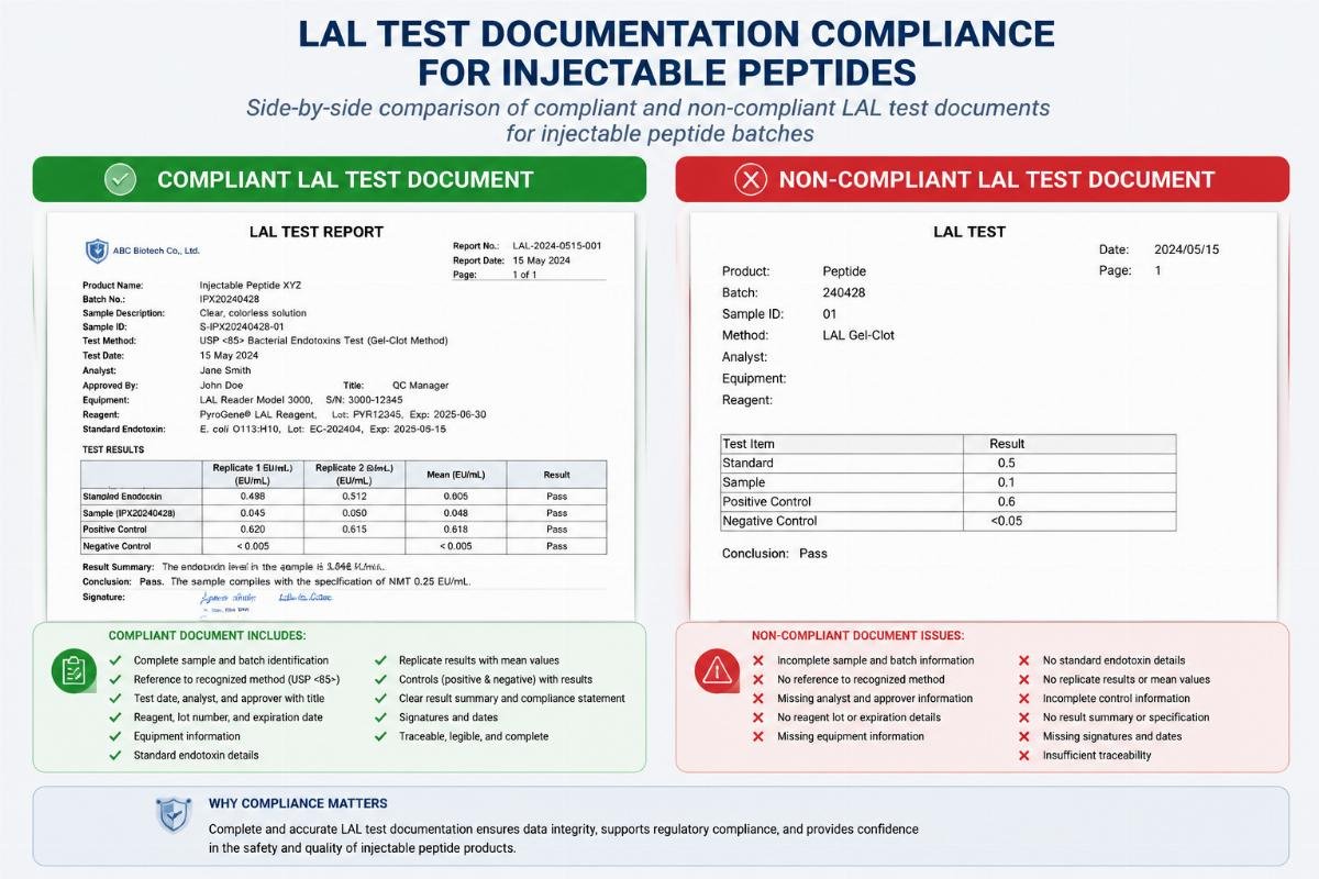 How to Verify Compliant LAL Test Docs for Injectable Peptide Suppliers