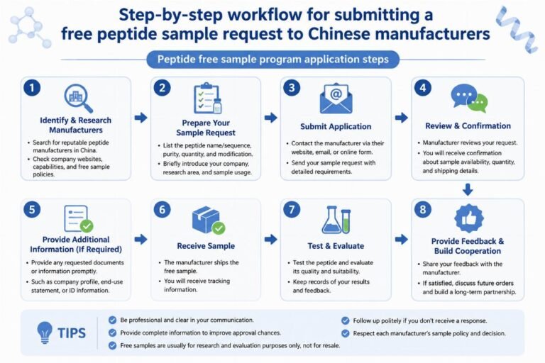 How to Request Free Peptide Samples From China Manufacturers Without Rejection