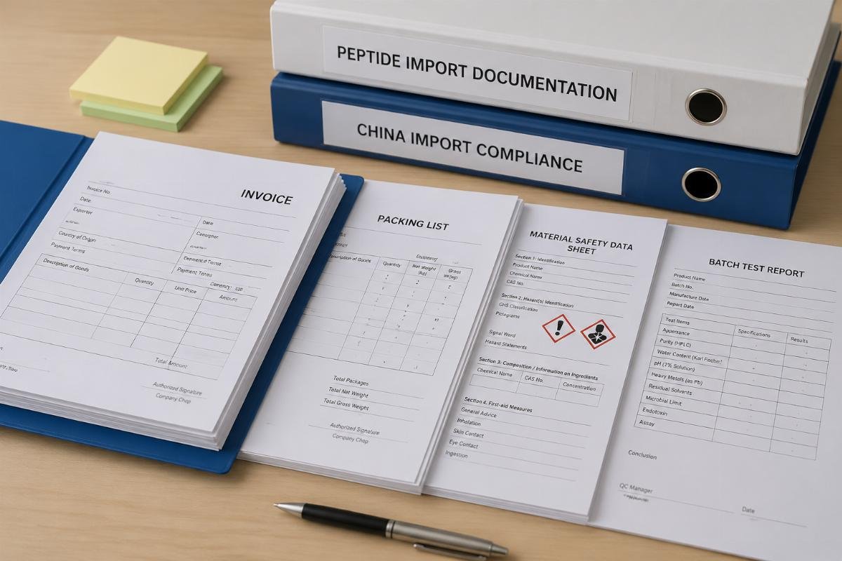 What Peptide Import Docs from China Suppliers Avoid Customs Hold Delays?