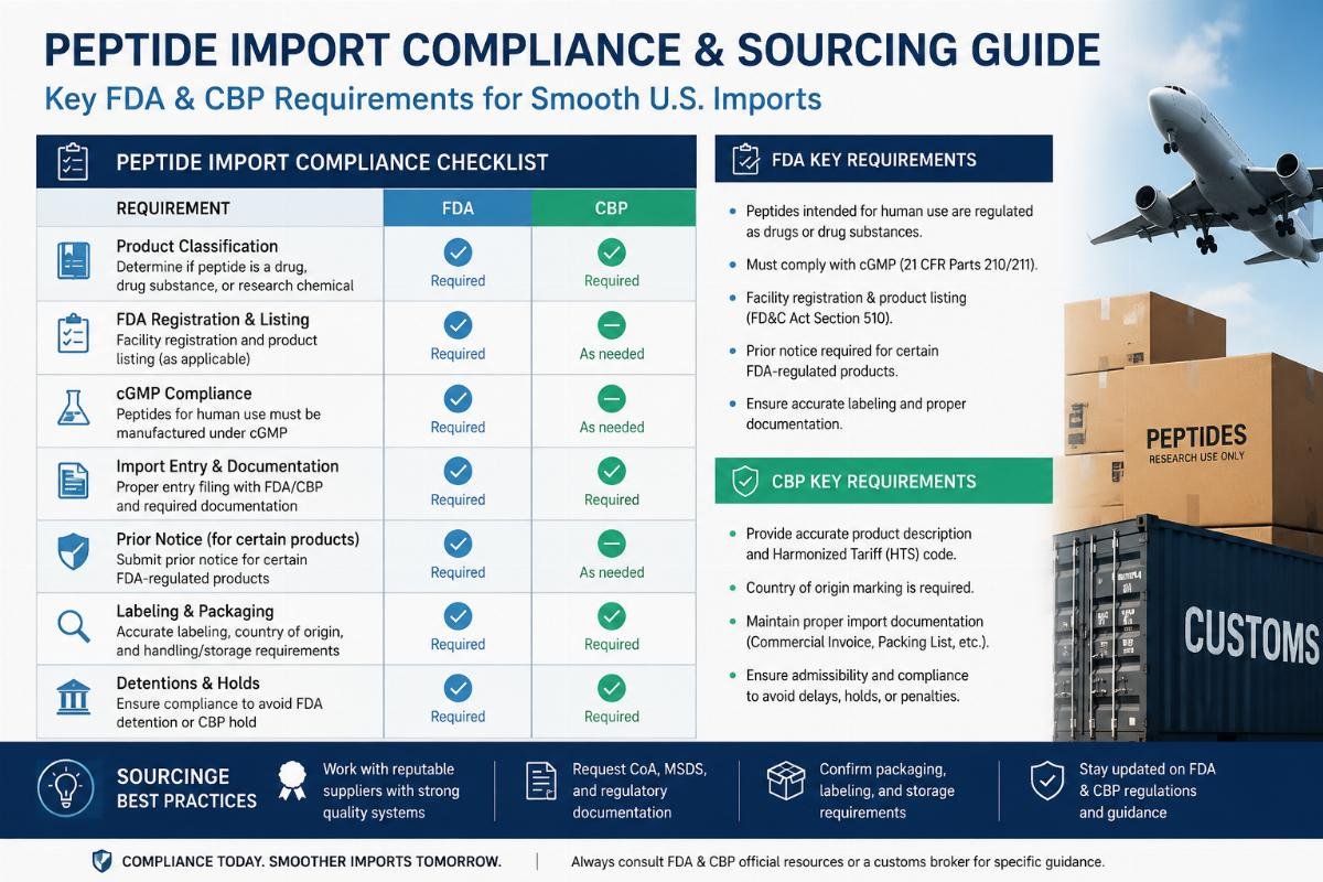 How to Source Compliant US-Valid Peptides From China GMP Suppliers in 2026