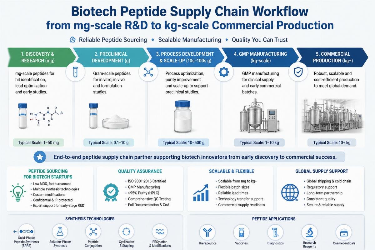 How to Build Scalable Peptide Supply with Chinese Suppliers for Biotech Startups