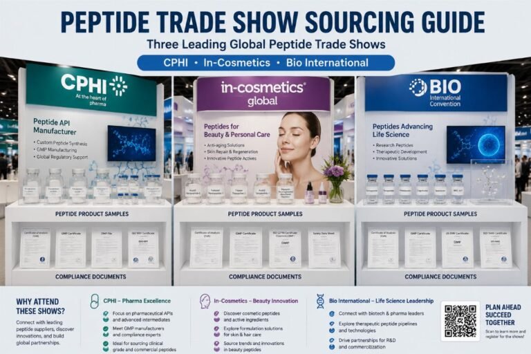 How to Source Reliable Chinese Peptide Suppliers at CPHI, In-Cosmetics, Bio International